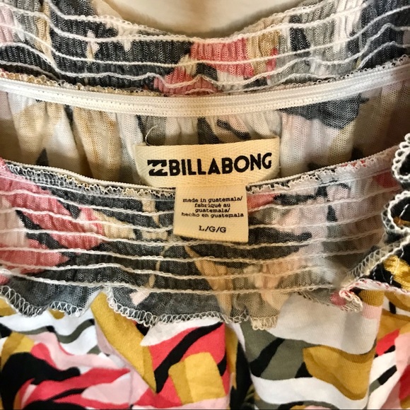 Billabong Girl Coastal Love Floral Summer Dress NWT Size Large - Picture 7 of 7